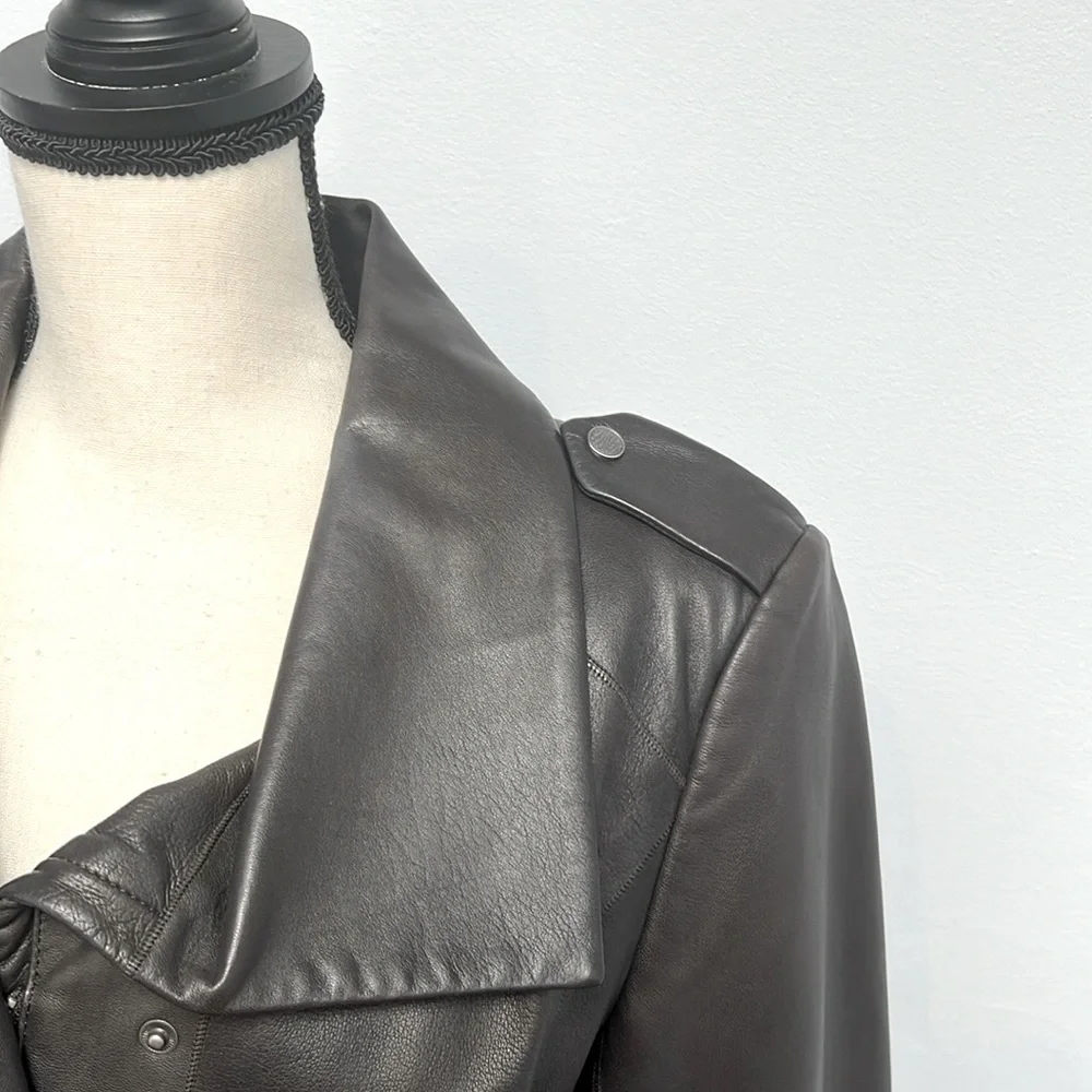 Cole Haan Lamb Leather Jacket